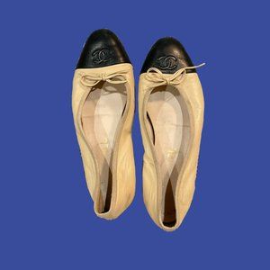 Chanel Cap Toe Ballet Flats